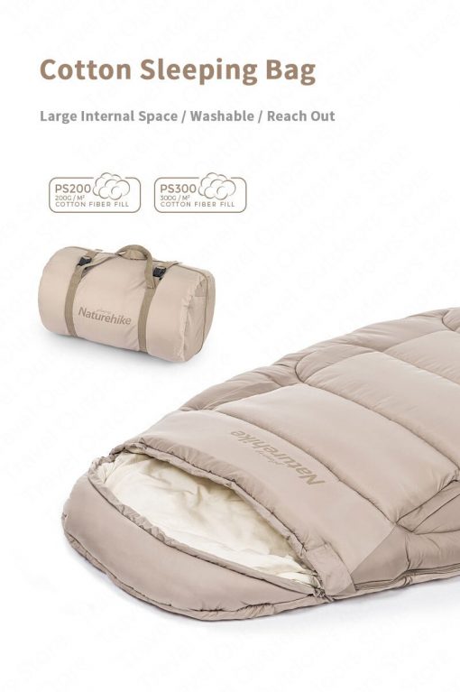 Túi ngủ đơn Glamping Naturehike NH20MSD03 từ sợi Cotton