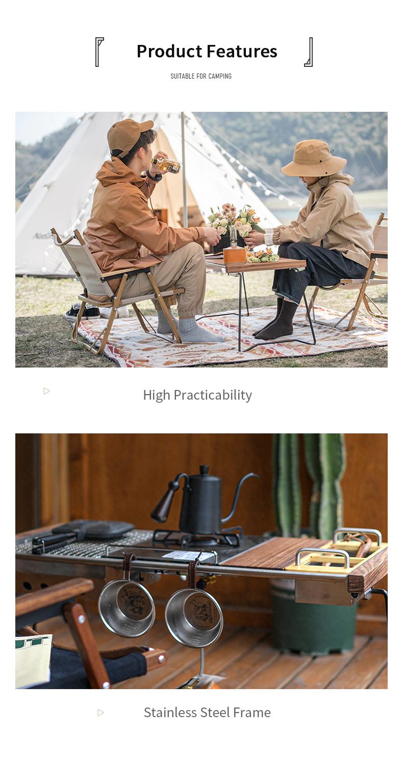 Bàn gỗ Glamping Naturehike NH19JJ105