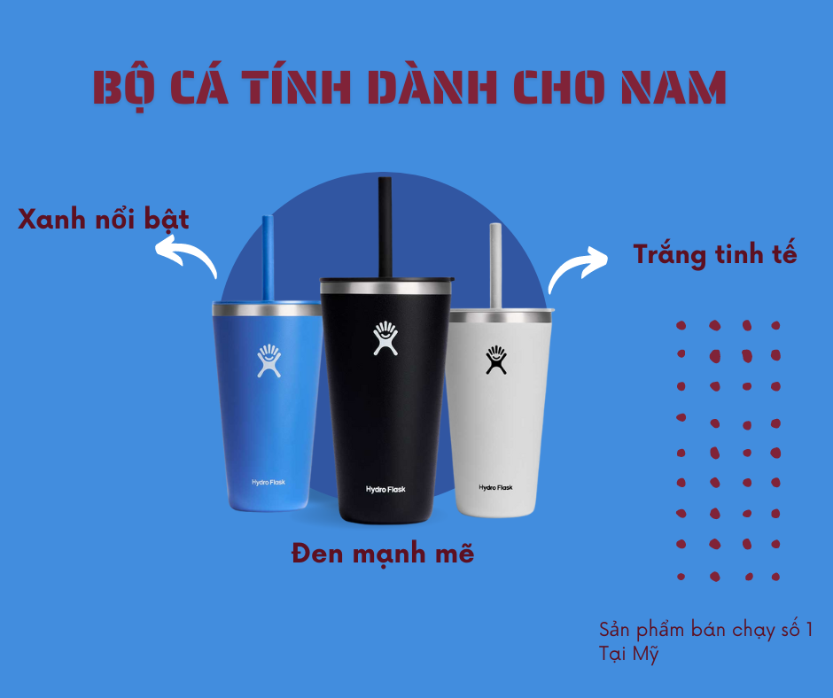 Ly giữ nhiệt Hydro Flask All Around Tumblers w/ Straw Lid